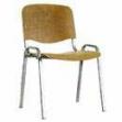 Židle školní stohovatelná ISO WOOD CHROM 